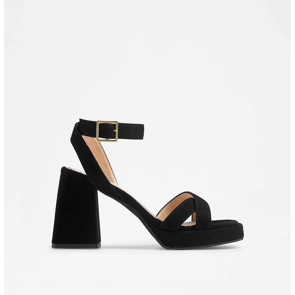Russell and Bromley Groovybaby platform sandals in black