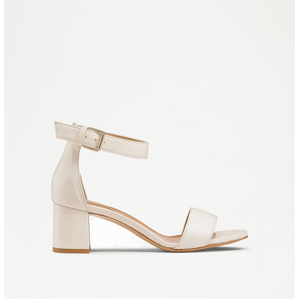 Russell and Bromley ITTAKESTWO Block Heel Sandal in ivory