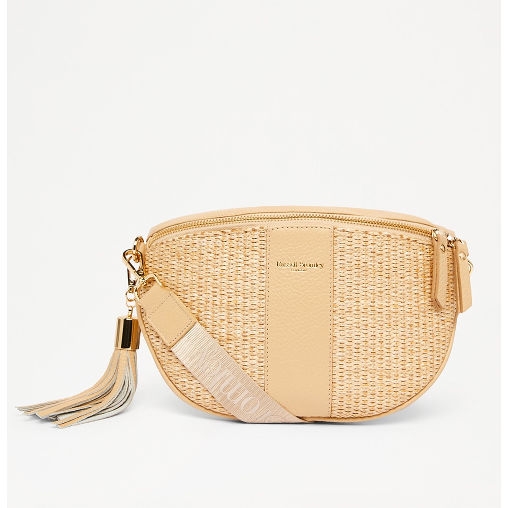 Rotate - Curved Crossbody Bag in neutral