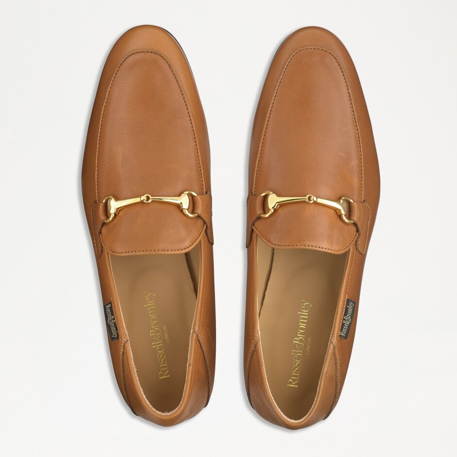 LOAFER M Snaffle Loafer in Tan Leather | Russell & Bromley