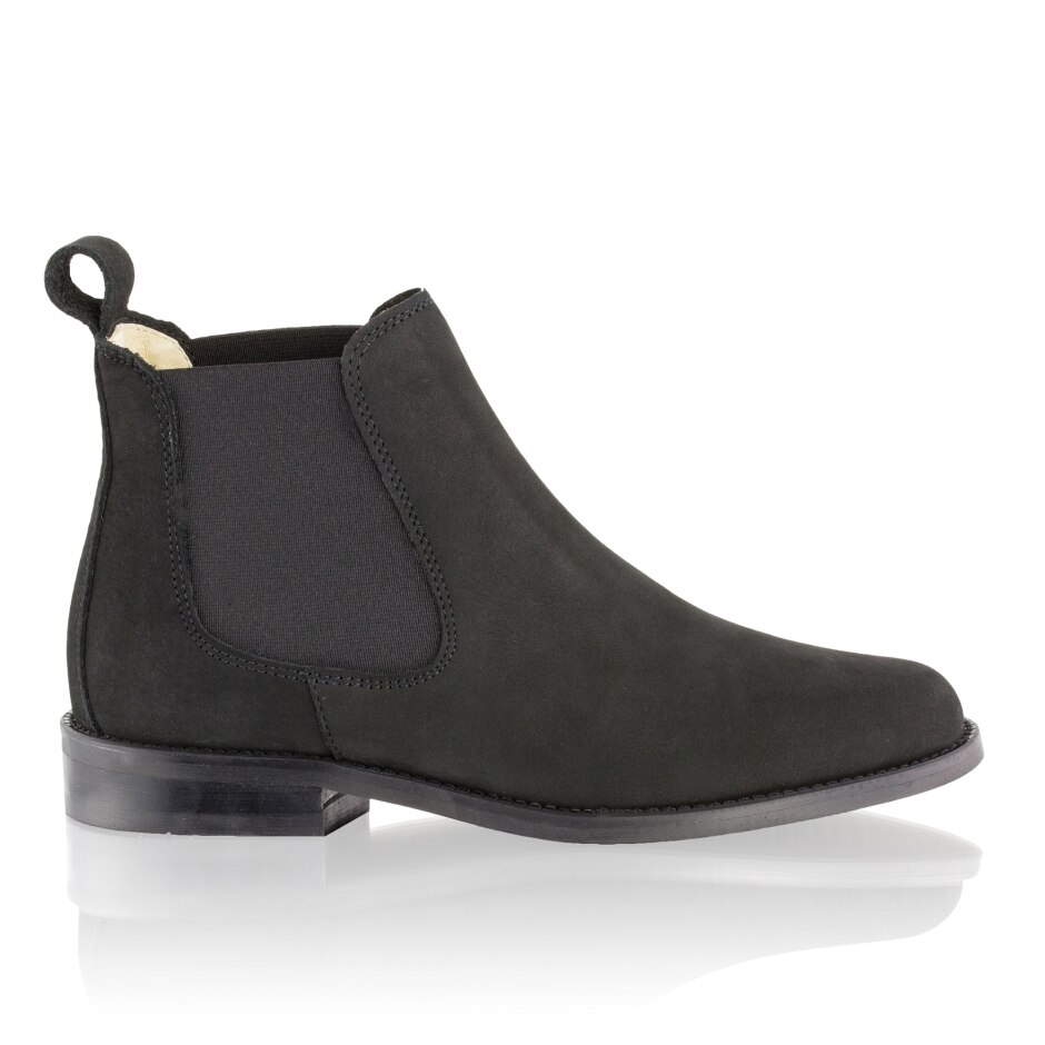 MARCH Chelsea Boot in Black Nubuck | Russell & Bromley