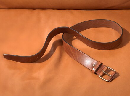 JEANS Casual Belt in Brown Leather | Russell & Bromley