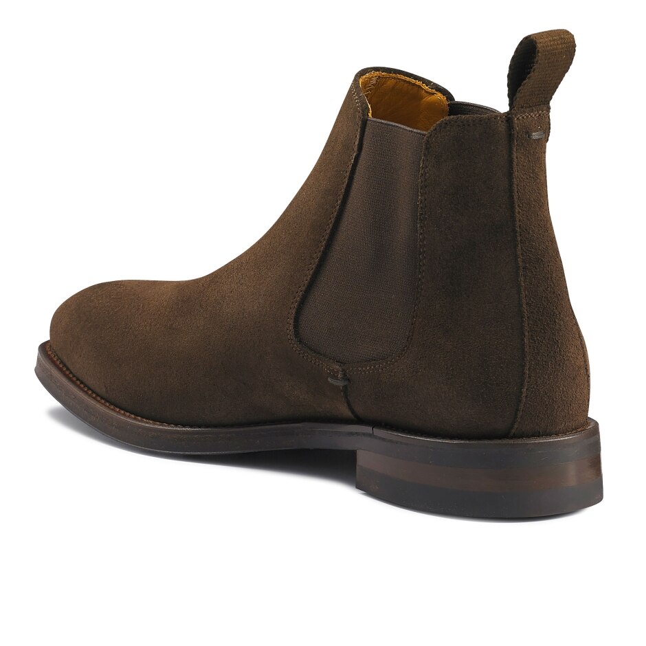 BURLINGTON Chelsea Boot in Brown Suede | Russell & Bromley