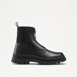 BURLINGTON Chelsea Boot in Black Leather | Russell & Bromley