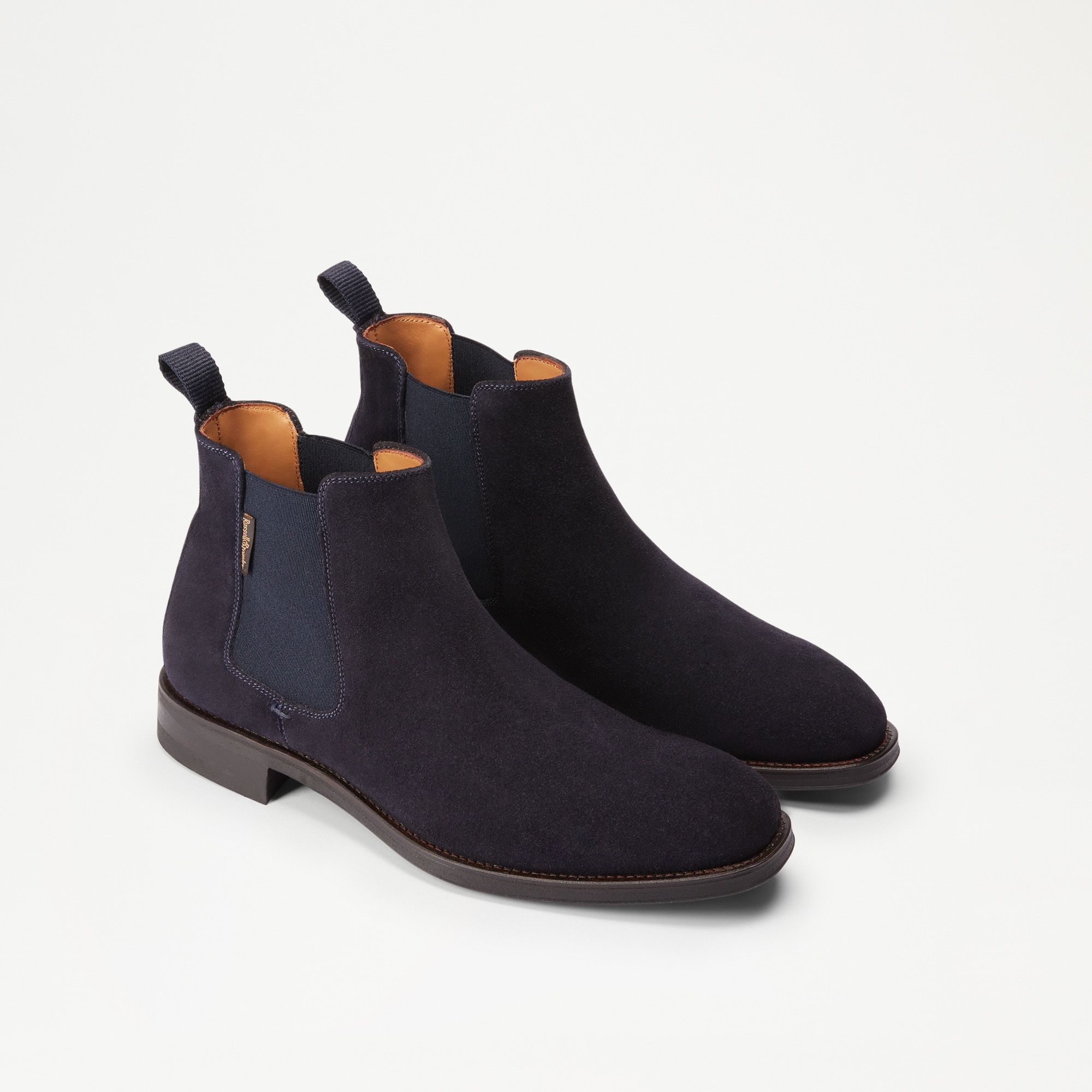 BURLINGTON Chelsea Boot in Blue Suede | Russell & Bromley