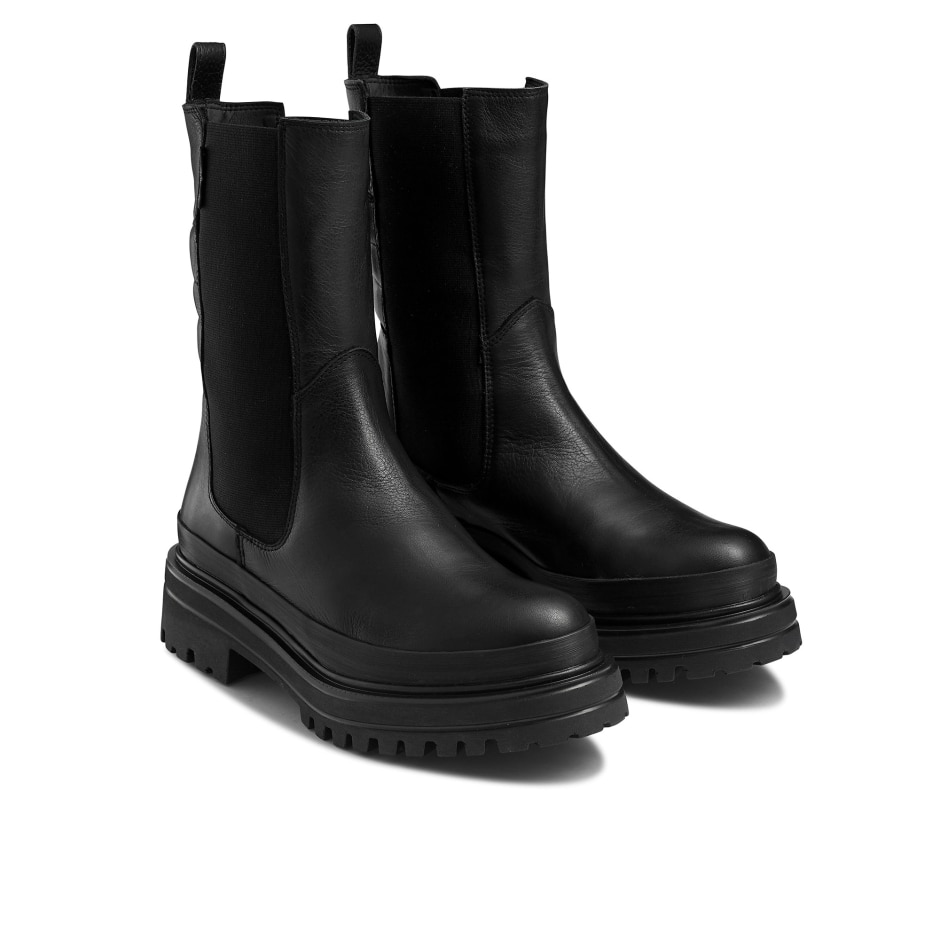 HIGHWAY Chelsea Boot in Black Leather | Russell & Bromley