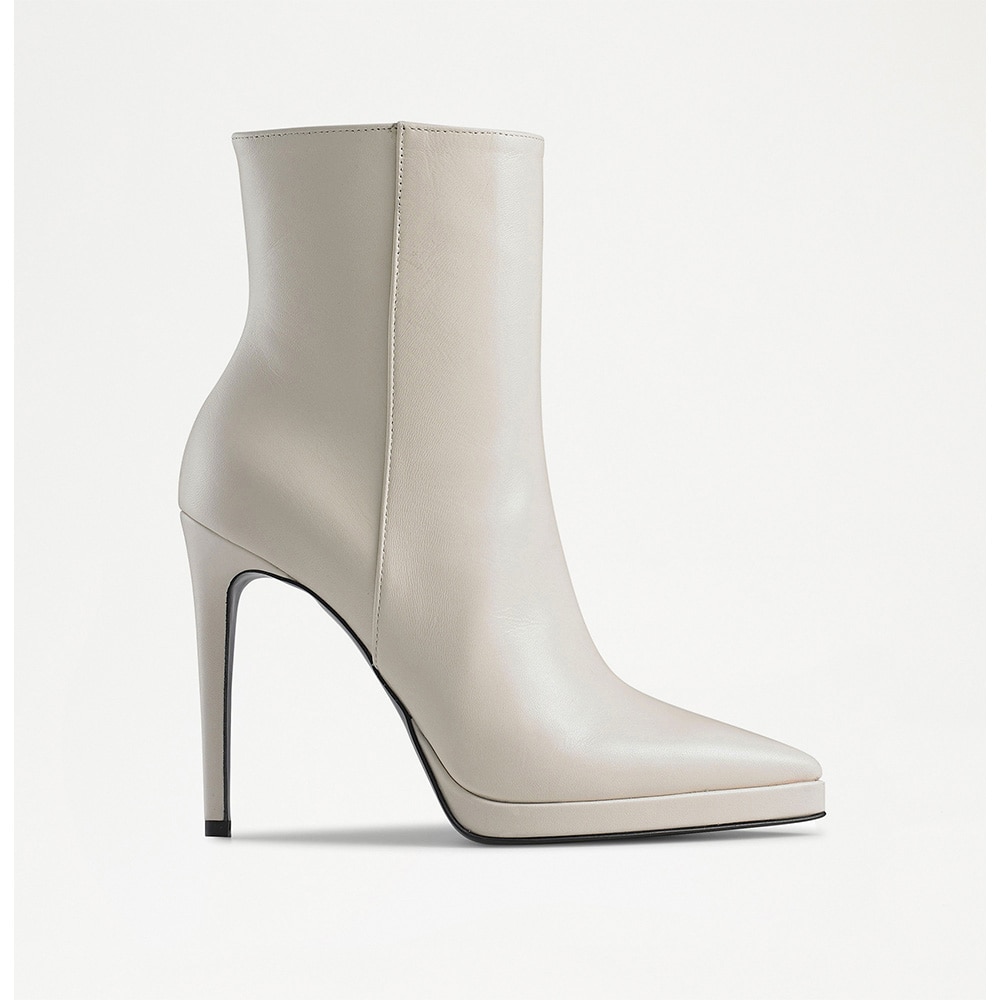 Russell and Bromley Livingitup - Platform Stiletto Boot in white