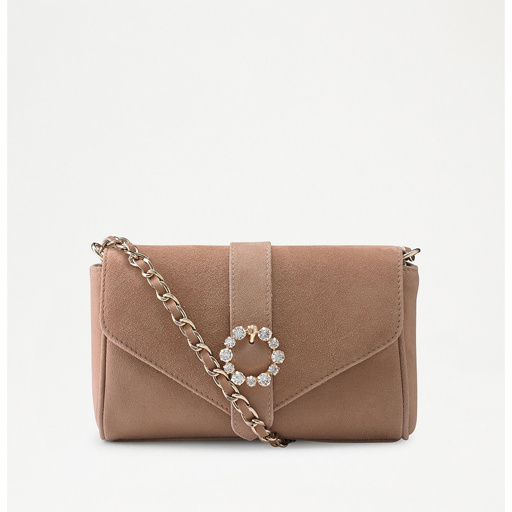 Russell and Bromley Strictly jewel buckle chain bag