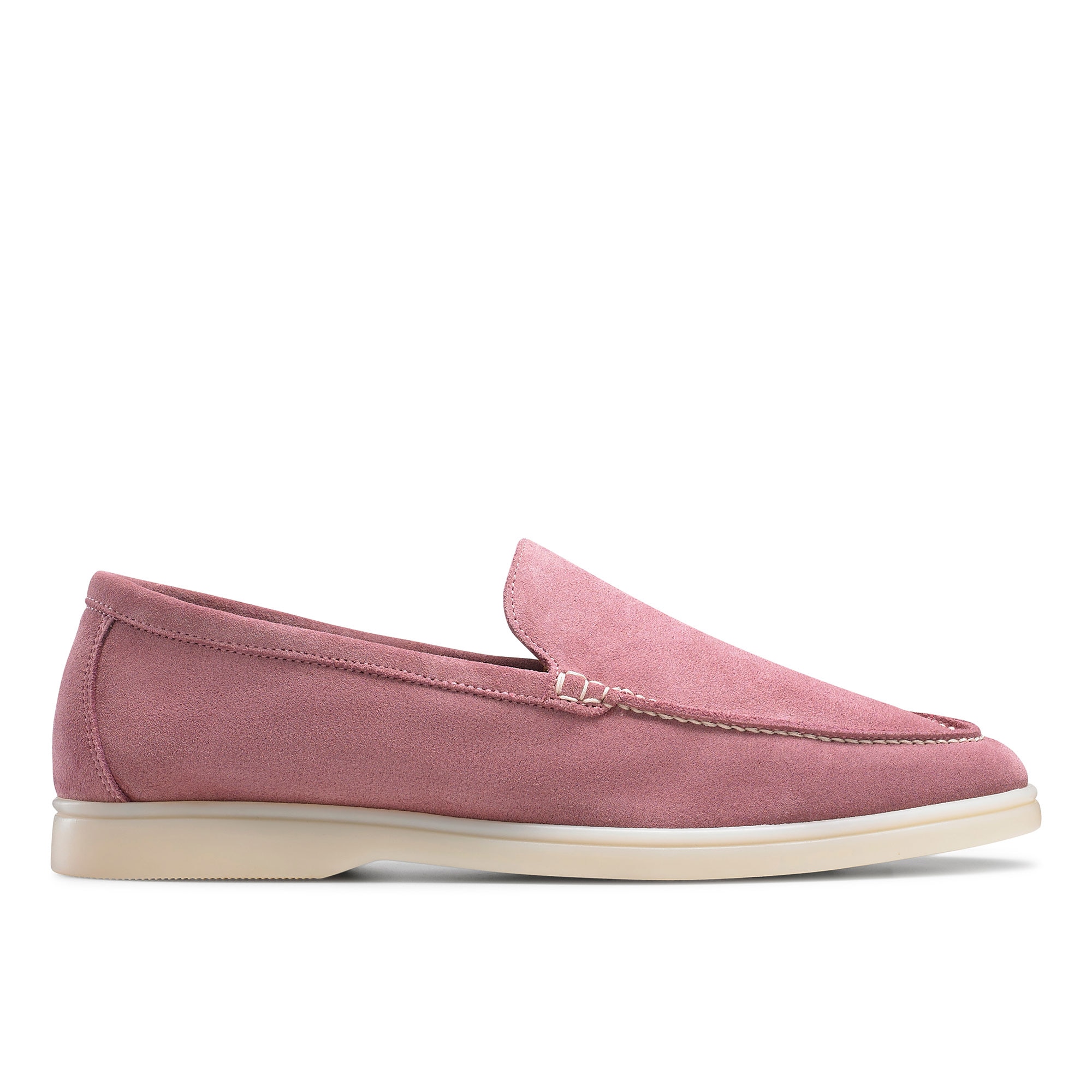 Russell and Bromley Carmel mens suede loafer in pink