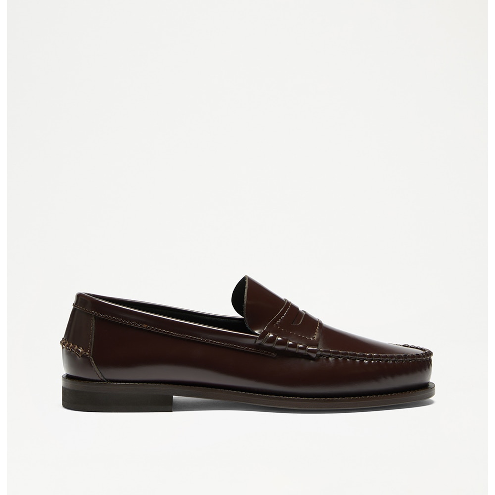 Dartmouth - Moccasin Saddle Loafer in red